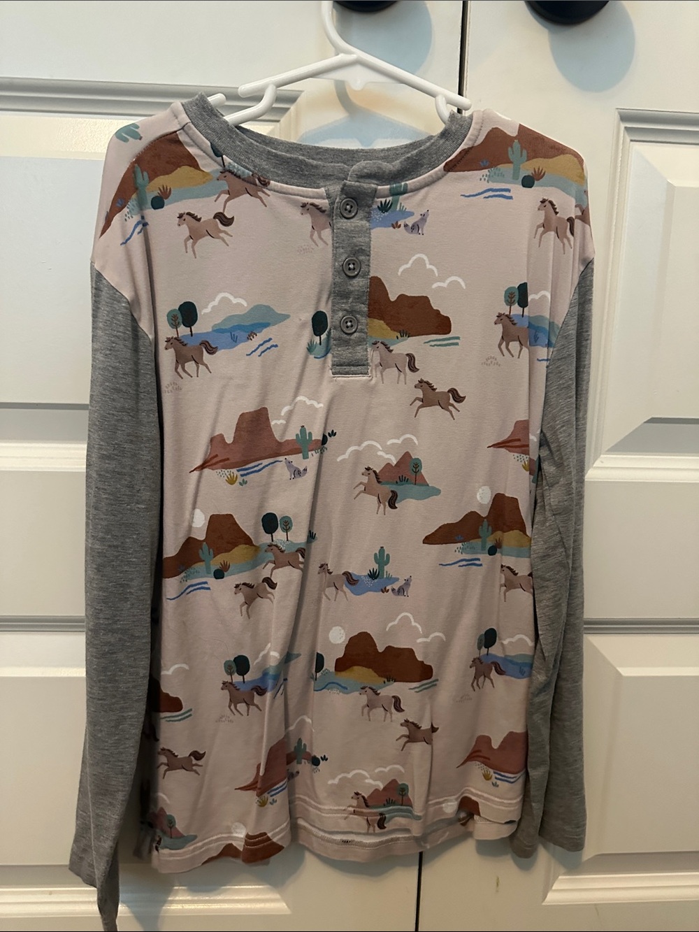 Little Sleepies Long Sleeve Henley Cowboy
